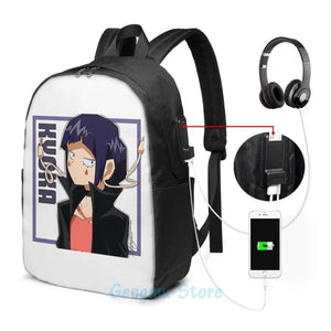 Funny Graphic Kyoka Jiro USB Charge Backpack Men Women School Travel Laptop Bag