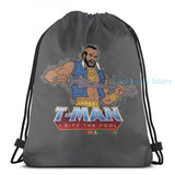 Funny Graphic T-Man USB Charge Backpack School Travel Laptop Bag