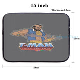 Funny Graphic T-Man USB Charge Backpack School Travel Laptop Bag