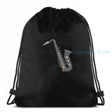 Saxophone Woodwind Aerophone Musicians Gift USB Charge Backpack