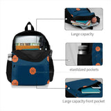 Basketball Orange Sport Cutout Bag Backpack For Men Women Girls Teenage