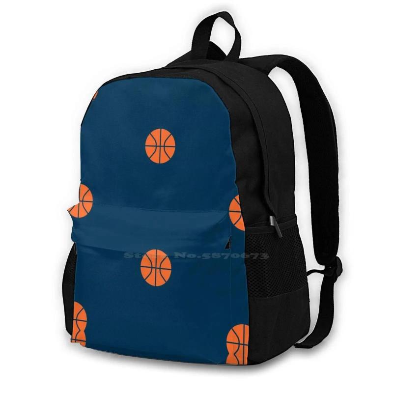 Basketball Orange Sport Cutout Bag Backpack For Men Women Girls Teenage