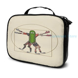 Funny Renaissance Pickle Rick USB Charge Backpack