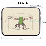 Funny Renaissance Pickle Rick USB Charge Backpack