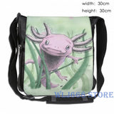 Funny Axolotl Print Shoulder Bag for Women and Men