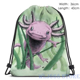 Funny Axolotl Print Shoulder Bag for Women and Men