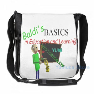 Funny Baldis Basics USB Charge Backpack School Travel Bag
