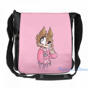 Pastel Tord Eddsworld USB Charge Backpack School Travel Laptop Bag