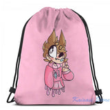 Pastel Tord Eddsworld USB Charge Backpack School Travel Laptop Bag