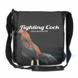Funny Fighting Cock USB Backpack School Travel Laptop Bag