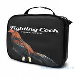 Funny Fighting Cock USB Backpack School Travel Laptop Bag