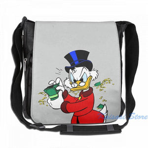 Scrooge McDuck USB Charge Backpack Funny Print School Bag
