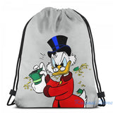 Scrooge McDuck USB Charge Backpack Funny Print School Bag