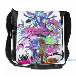 Deltarune Funny Graphic USB Charge Backpack School Travel Laptop Bag