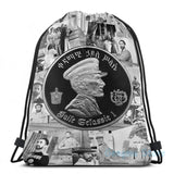 Haile Selassie Rastafari USB Charge Backpack School Bags