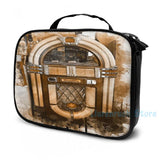Wurlitzer Jukebox Watercolor USB Backpack School Travel Bag