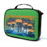 Funny Jack O Lantern Goosebumps 2 USB Charge Backpack School Travel Laptop Bag