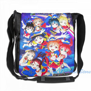 Happy Party Train Aqours USB Charge Backpack School Bag
