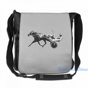 Funny Graphic Print Harness Horse Racing USB Charge Backpack School Bag