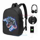 Goku Mastered Ultra Instinct USB Charge Backpack Men School Bags Women Bag