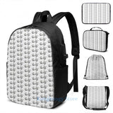 Popee The Performer Graphic Print USB Charge Backpack