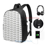 Popee The Performer Graphic Print USB Charge Backpack