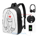 Funny Graphic print Battle Cats Lil Jamiera Cat USB Charge Backpack School bags
