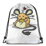 Dedenne Snack Time USB Charge Backpack School bags Travel laptop bag