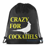 Crazy For Cockatiels USB Charge Backpack Men Women Travel Laptop Bag