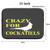 Crazy For Cockatiels USB Charge Backpack Men Women Travel Laptop Bag