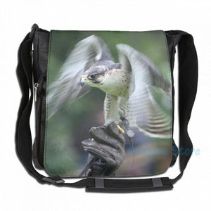Funny Falconry USB Charge Backpack School Travel Laptop Bag