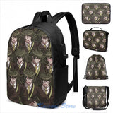 Gonta Gokuhara USB Charge Backpack School Travel Laptop Bag