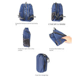 15L Outdoor Travel Backpack Foldable Waterproof Large Capacity Sports Bag