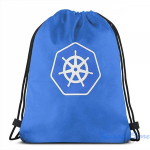 Funny Graphic Print Kubernetes USB Charge Backpack