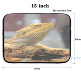 Funny Bearded Dragon USB Charge Backpack School Bag Travel Laptop