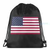 USA Flag Graphic Print USB Charge Backpack