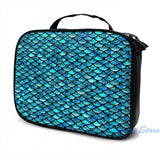 Mermaid Scales Turquoise USB Charge Backpack