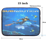 Subnautica Game Cover USB Charge Backpack School Travel Laptop Bag