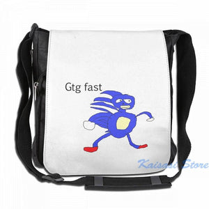 Sanic USB Charge Backpack Funny Graphic Print School Bag
