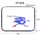 Sanic USB Charge Backpack Funny Graphic Print School Bag