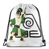 Graphic Print Toph Bei Fong USB Backpack for School and Travel