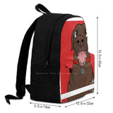Chocolate Lab Dog Portrait Backpack