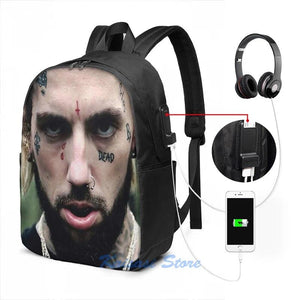 $crim Ruby Suicideboys $uicideboy$ USB Charge Backpack Men Women School Bag