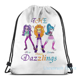 Funny Graphic Dazzlings USB Charge Backpack Men School Travel Laptop Bag