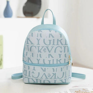 Small Backpack Women Shoulder Bags Diamond Grids PU Leather Bag