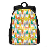 Gnomes Schoolbag Backpack Pattern Seamless Gnome Background Scandinavian Set