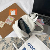 Corduroy Mini Backpack for Women Casual Travel Rucksack