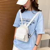 Corduroy Mini Backpack for Women Casual Travel Rucksack