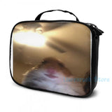 Funny Hamster Meme Graphic Print USB Charge Backpack