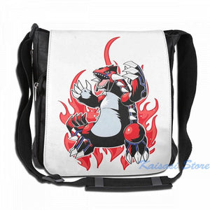 Funny Groudon USB Charge Backpack School Bag Travel Laptop Bag